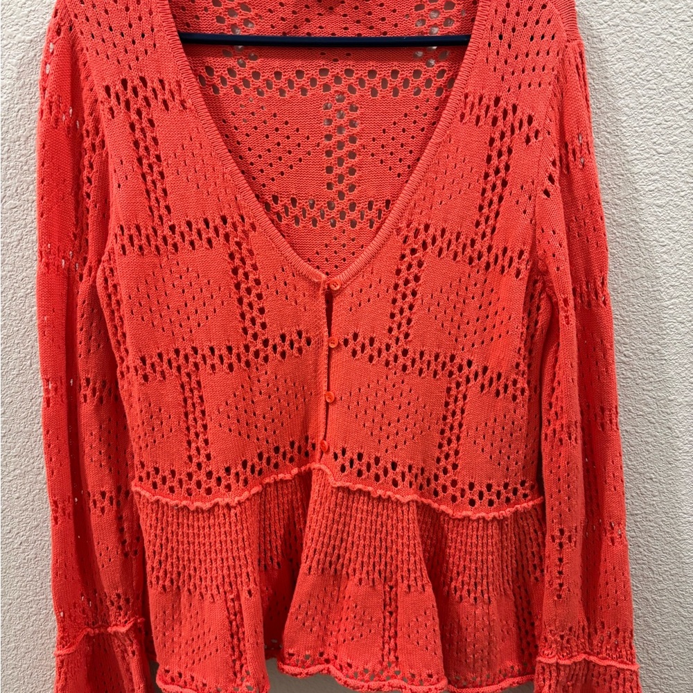 Pilcro Red Knit Cardigan excellent conditions